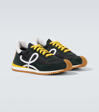 Loewe Flow Runner 2.0 suede-trimmed sneakers