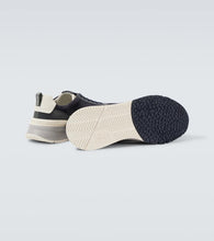 Brunello Cucinelli Leather-trimmed suede sneakers