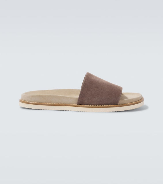 Brunello Cucinelli Suede slippers