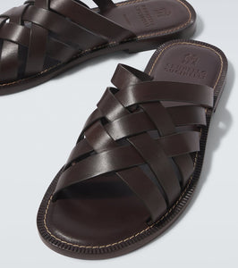 Brunello Cucinelli Leather slip-on shoes