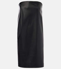 Sportmax Locarno faux leather minidress