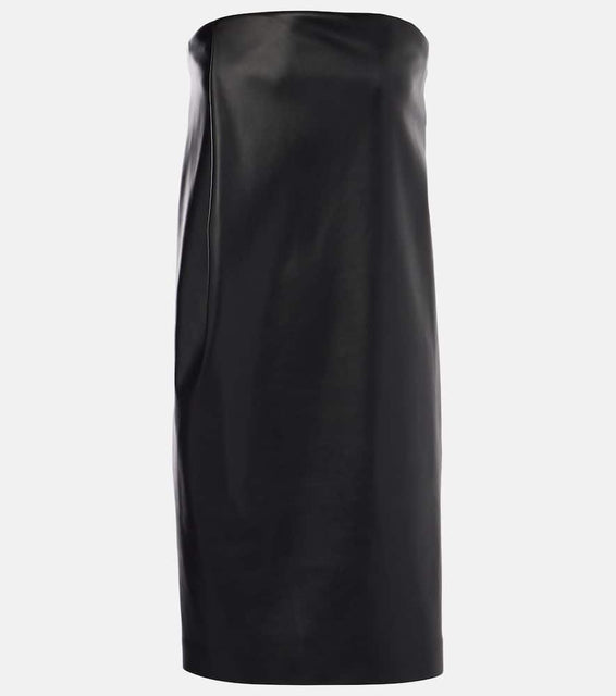 Sportmax Locarno faux leather minidress