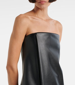 Sportmax Locarno faux leather minidress