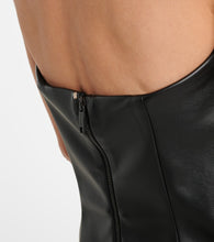 Sportmax Locarno faux leather minidress