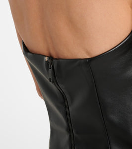 Sportmax Locarno faux leather minidress