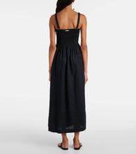 Heidi Klein La Bocana shirred linen midi dress