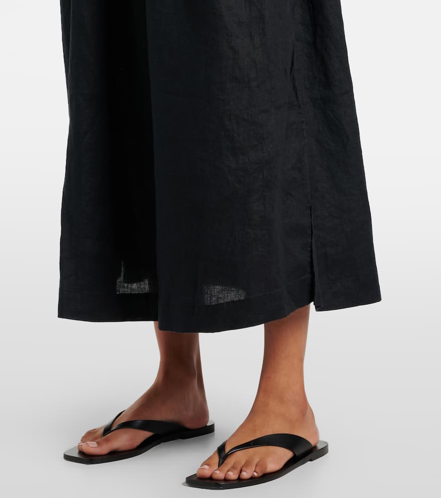 Heidi Klein La Bocana shirred linen midi dress