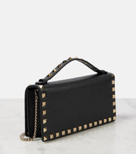 Valentino Garavani Rockstud leather wallet on chain