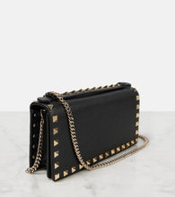 Valentino Garavani Rockstud leather wallet on chain