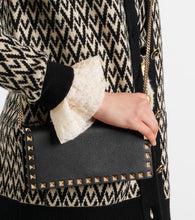 Valentino Garavani Rockstud leather wallet on chain