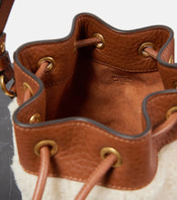 Valentino Garavani VLogo Signature shearling bucket bag