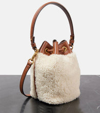Valentino Garavani VLogo Signature shearling bucket bag