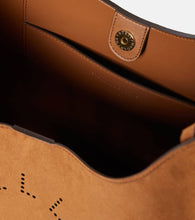 Stella McCartney Logo Large faux suede tote bag