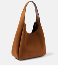 Stella McCartney Logo Large faux suede tote bag