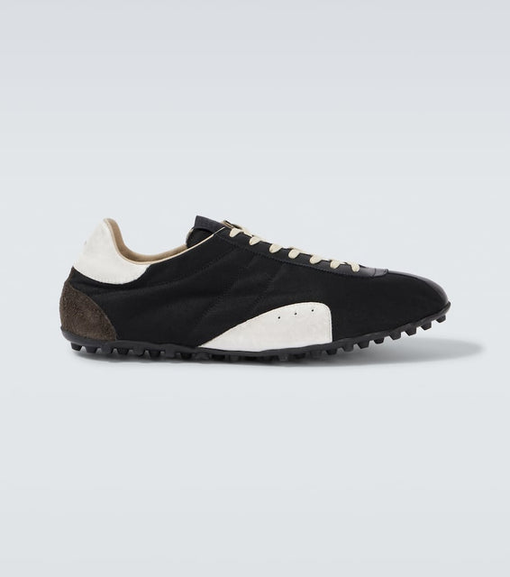 Maison Margiela Sprinters drill and leather sneakers