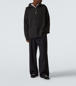 Maison Margiela Sprinters drill and leather sneakers