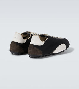 Maison Margiela Sprinters drill and leather sneakers