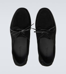 Saman Amel City Moc suede boat shoes