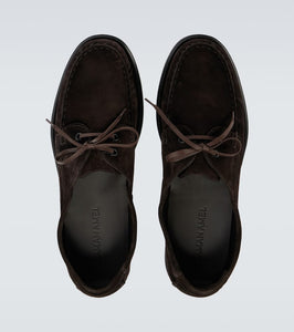 Saman Amel City Moc suede boat shoes
