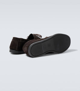 Saman Amel City Moc suede boat shoes