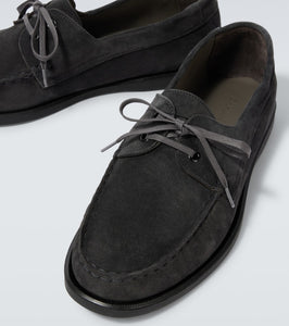 Saman Amel City Moc suede boat shoes
