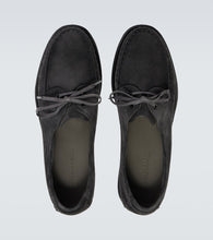 Saman Amel City Moc suede boat shoes