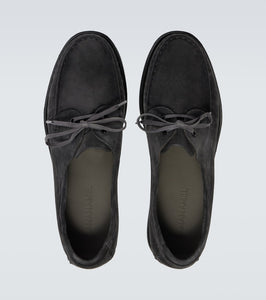 Saman Amel City Moc suede boat shoes