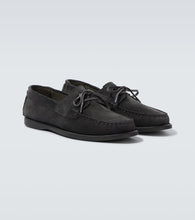 Saman Amel City Moc suede boat shoes