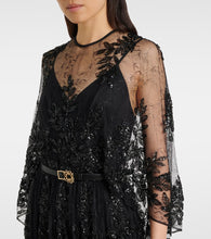 Elie Saab Sequined lace gown