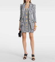 Balmain Houndstooth tweed minidress