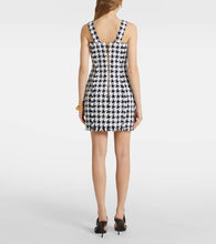 Balmain Houndstooth tweed minidress