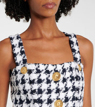 Balmain Houndstooth tweed minidress