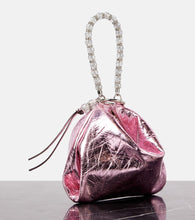 Jimmy Choo Callie Small metallic leather clutch