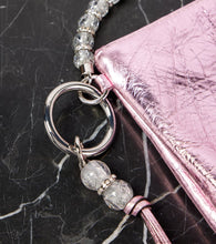 Jimmy Choo Callie Small metallic leather clutch