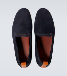Loro Piana Venice Walk suede loafers