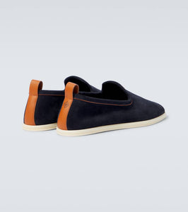 Loro Piana Venice Walk suede loafers