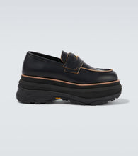 Sacai Leather platform loafers