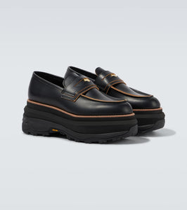 Sacai Leather platform loafers