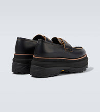 Sacai Leather platform loafers