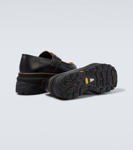 Sacai Leather platform loafers
