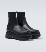 Sacai Leather Chelsea boots