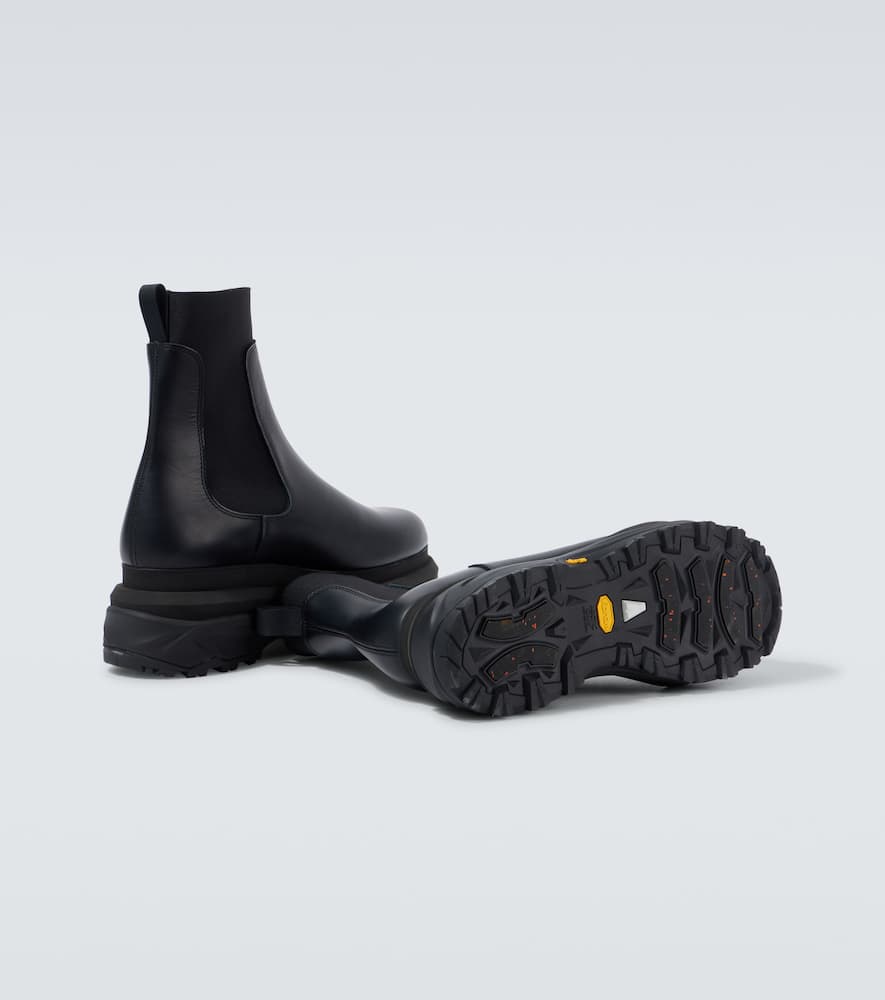 Sacai Leather Chelsea boots