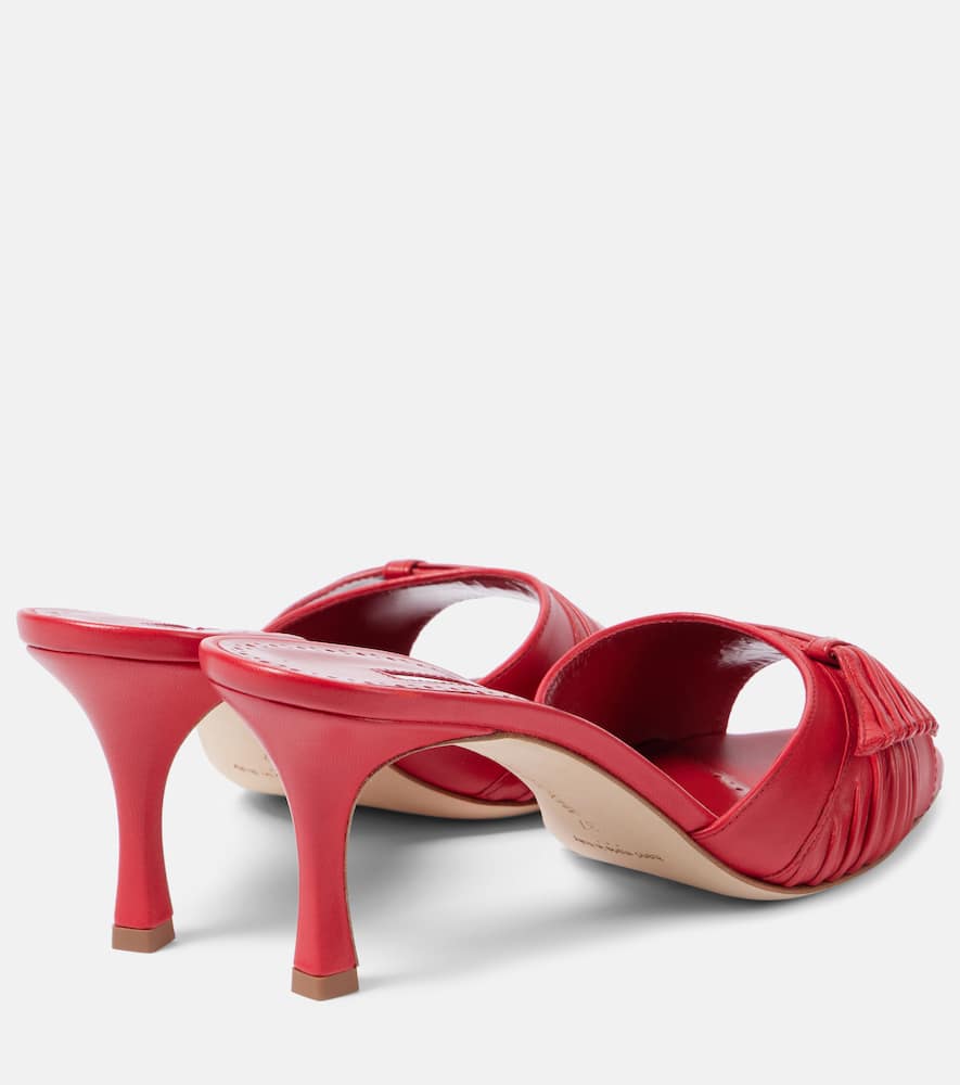 Manolo Blahnik Ebakmu 70 leather mules