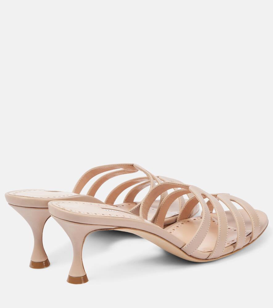 Manolo Blahnik Ahwak 50 leather mules