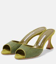Manolo Blahnik Jadara 70 raffia mules