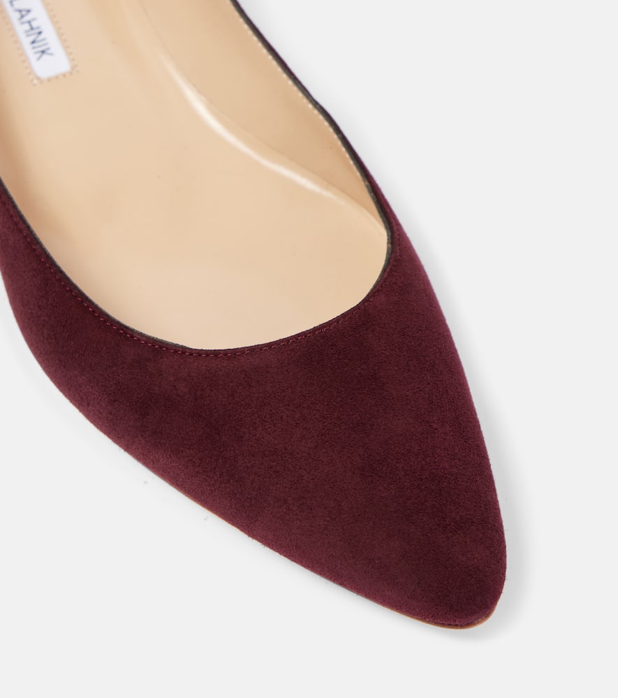 Manolo Blahnik BB suede ballet flats