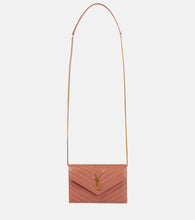 Saint Laurent Cassandre matelass√É¬© leather wallet on chain. Shop Saint Laurent Crossbody Bags for women now.