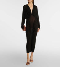 Saint Laurent Cassandre matelass√É¬© leather wallet on chain