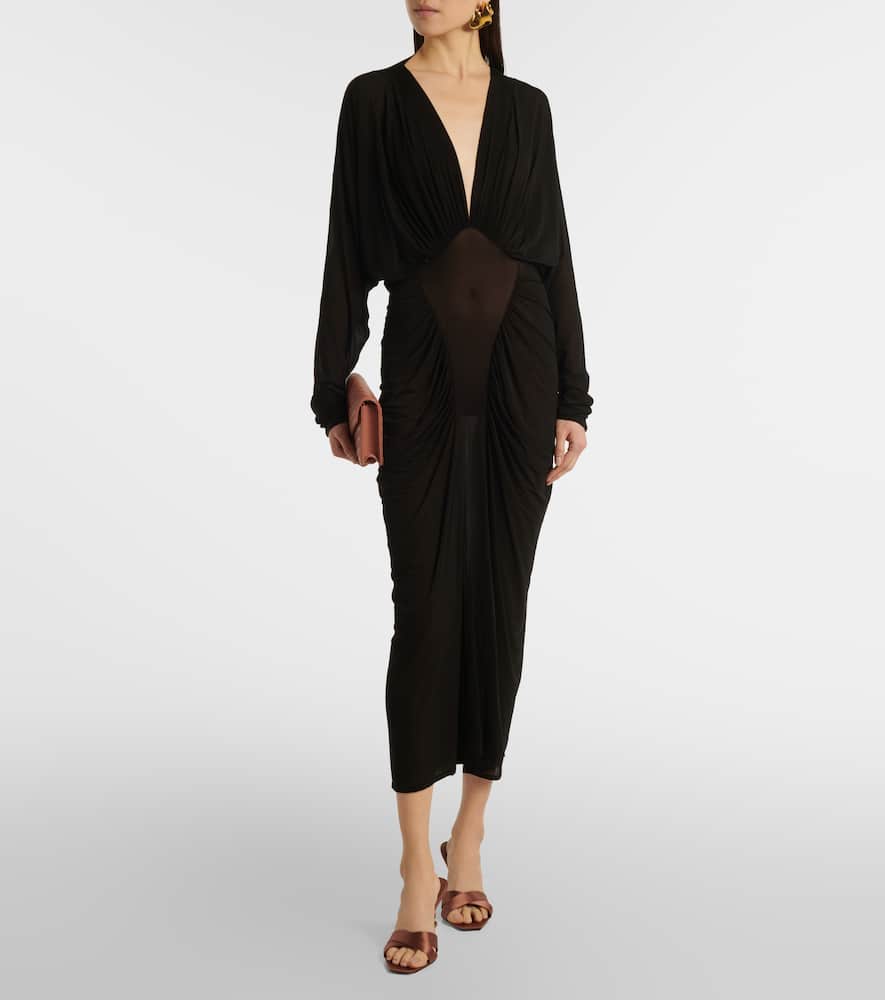 Saint Laurent Cassandre matelass√É¬© leather wallet on chain