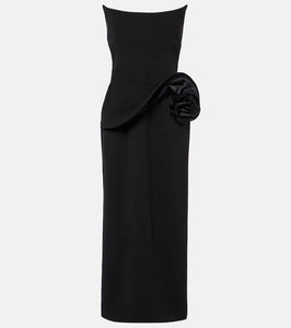 Magda Butrym Floral-appliqu√É¬© bustier dress